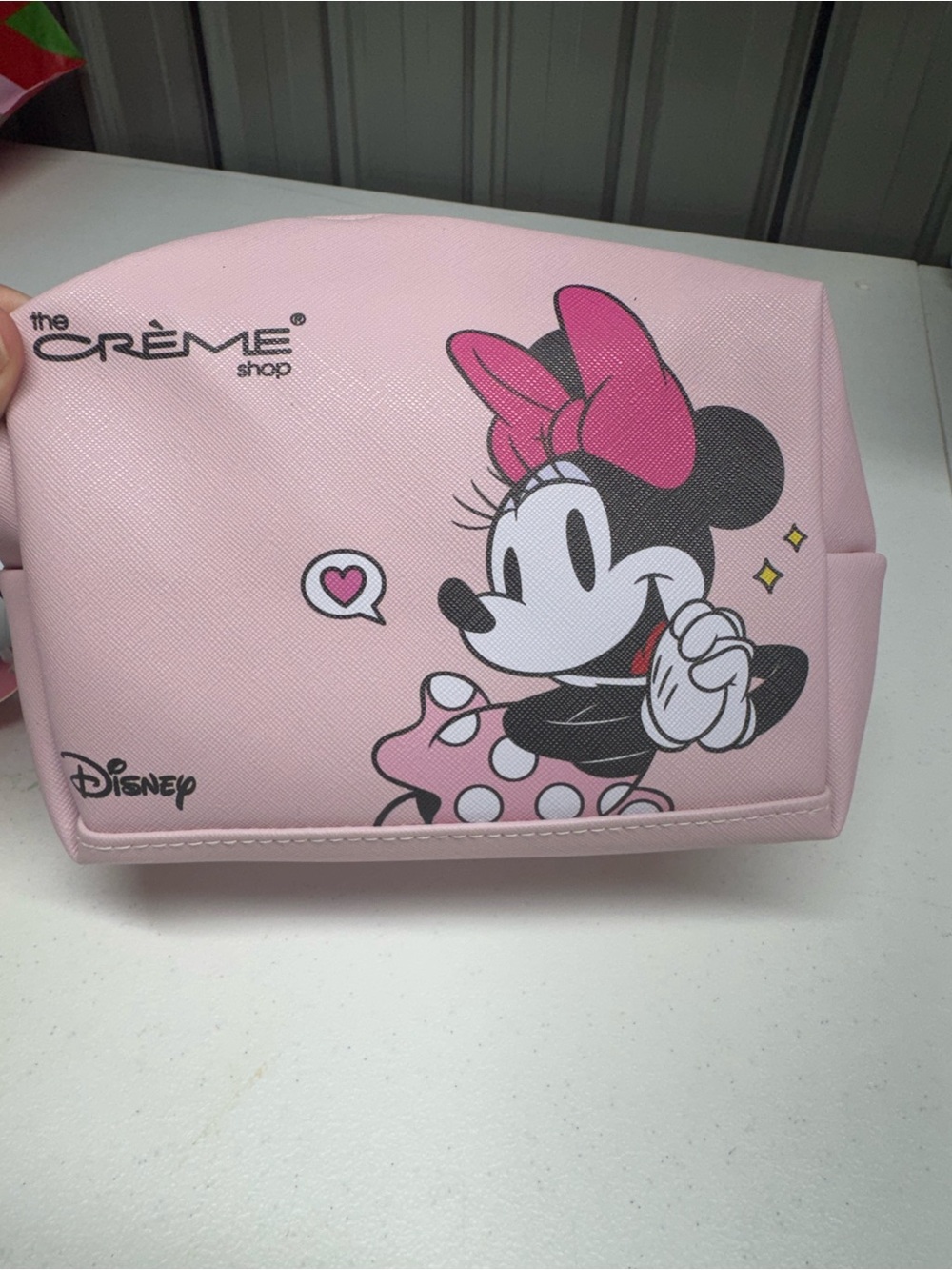 Disney x The Crème Shop Minnie Mouse Pink Cosmetic Bag